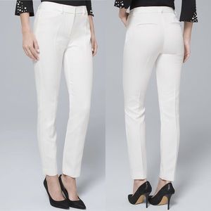 WHBM Jaquard Geo Texture Slim Ankle Pants Pattern